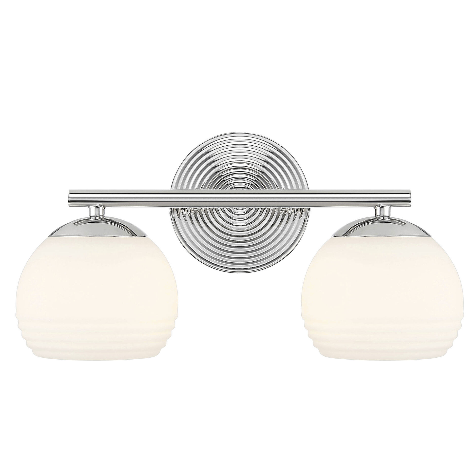 Moon Breeze 2 Light 16 inch Polished Nickel Vanity Light Wall Light